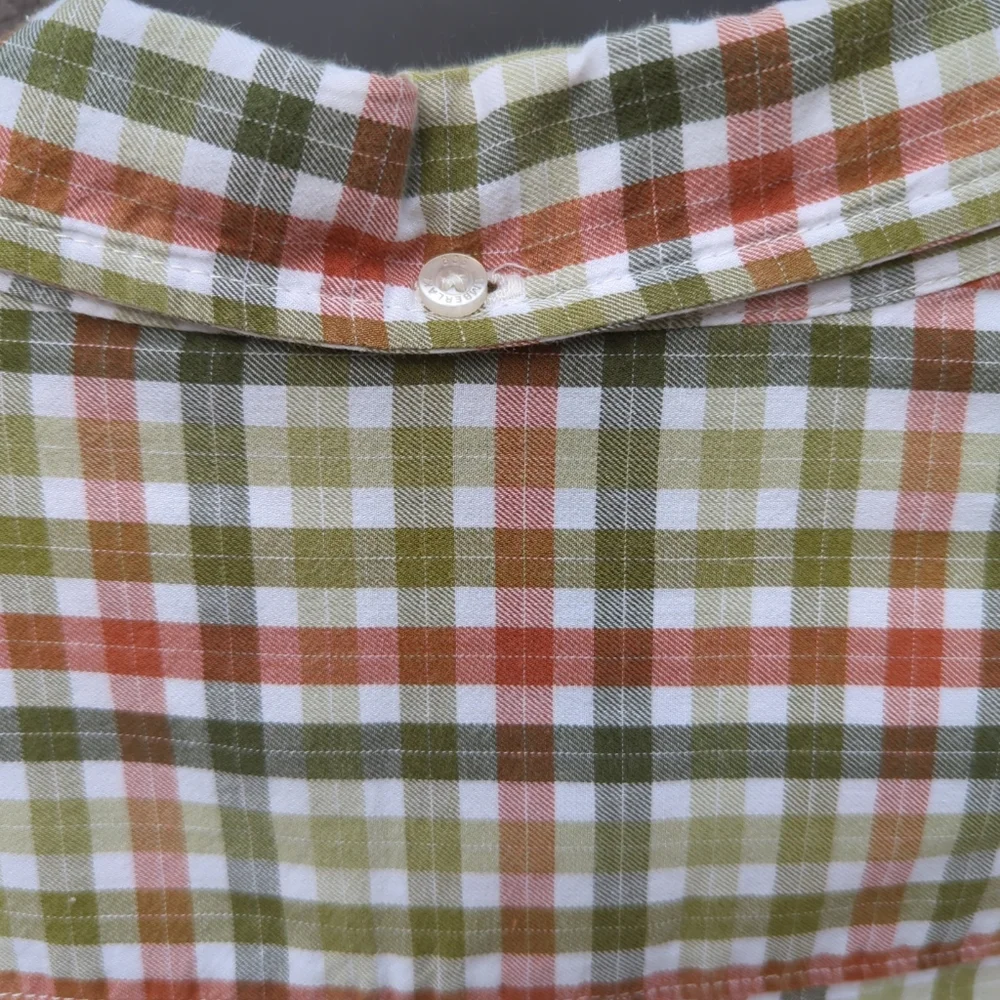 Bob Timberlake Men's All Cotton Oxford Classic Fit Plaid Long Sleeve Shirt Med